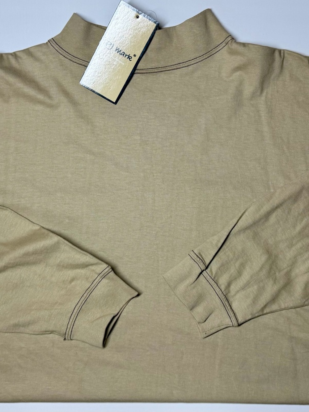 PJ‎ Mark Men’s Khaki Long Sleeve Button‑Up Shirt NWT Size L